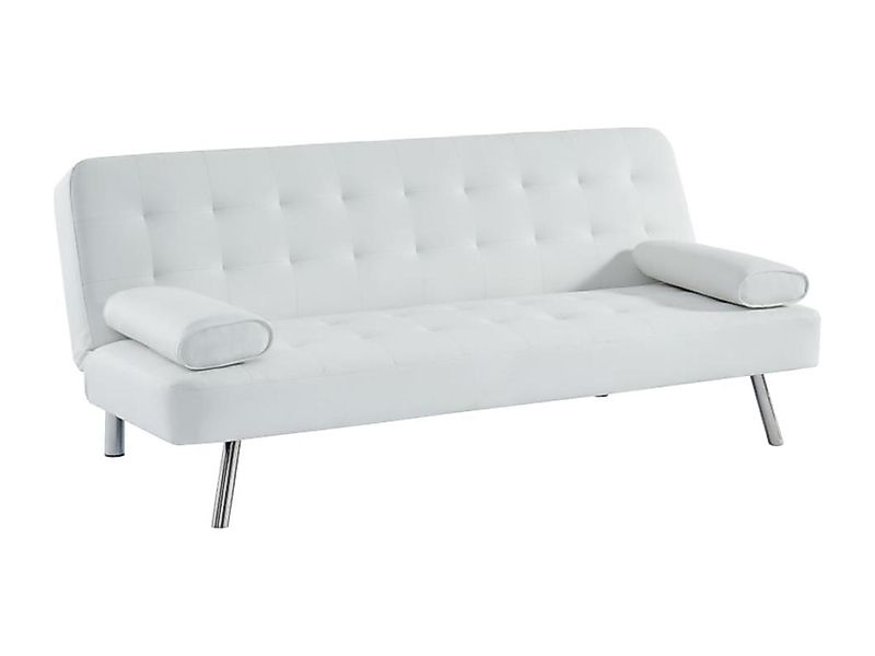 Schlafsofa Klappsofa - Kunstleder - Weiß - MICHELLE II günstig online kaufen