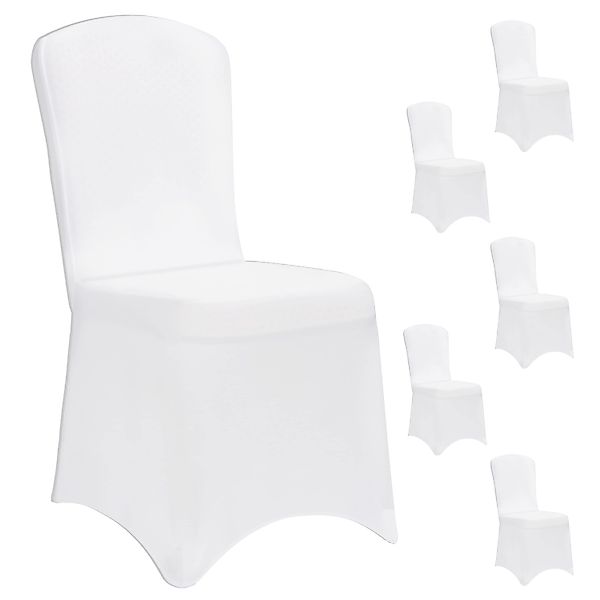 Stuhlhusse 6er-Set Weiß OEKO-TEX® günstig online kaufen