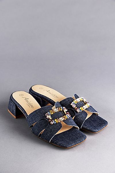 Aniston SHOES Pantolette, Sommerschuh, Festtagsschuh, Blockabsatz günstig online kaufen