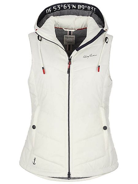 Dry Fashion Steppweste Damen Weste Rügen mit abnehmbarer Kapuze und taillie günstig online kaufen