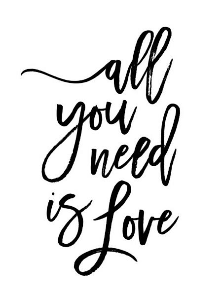 Poster / Leinwandbild - All You Need Is Love günstig online kaufen