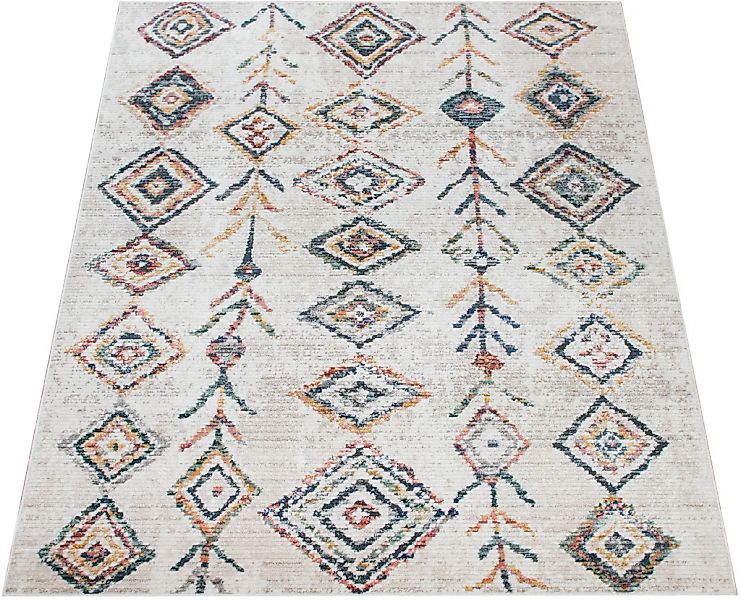 Paco Home Teppich "Kayacik 578" Kurzflor, Rauten Muster, ideal im Wohnzimme günstig online kaufen