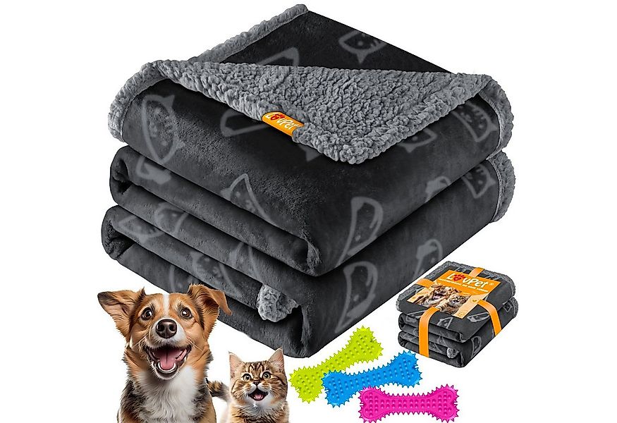 Lovpet Tierdecke, wasserdichte Hundedecke, Sherpa Fleece Haustier Decke günstig online kaufen