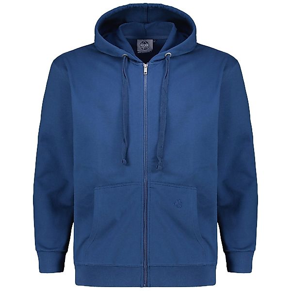 Ahorn Kapuzenjacke aus Baumwolle Farbe blau Größe: 3XL günstig online kaufen