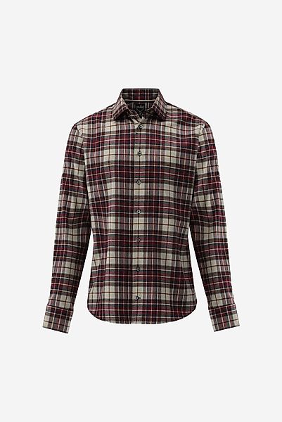 Flanellhemd kariert Tailor Fit günstig online kaufen