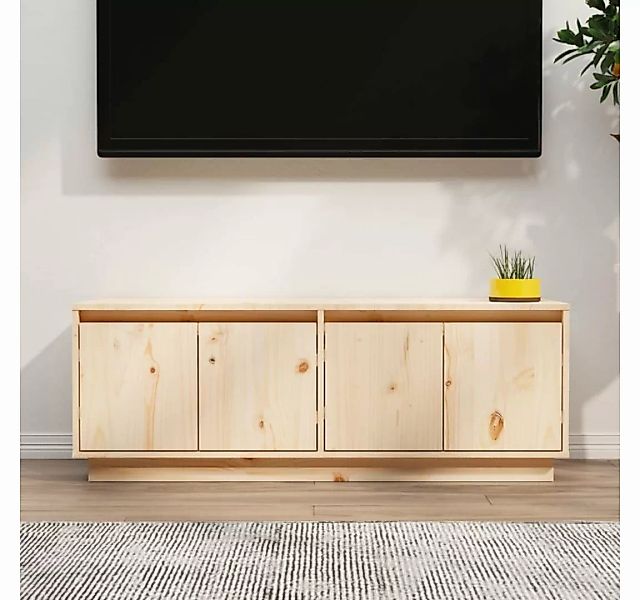 furnicato TV-Schrank 110x34x40 cm Massivholz Kiefer günstig online kaufen