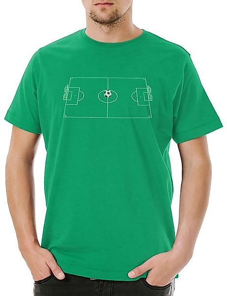 Urban Backwoods Print-Shirt Football Field II Herren T-Shirt Fußball Ball S günstig online kaufen