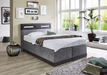 Westfalia Schlafkomfort Boxspringbett mit LED-Beleuchtung günstig online kaufen