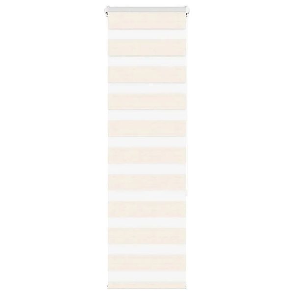 vidaXL Doppelrollo Marmorbeige 45x150 cm Stoffbreite 40,9 cm Polyester 4014 günstig online kaufen