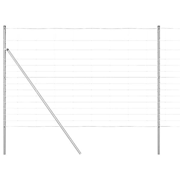 vidaXL Zaunpfosten Galvanisiert 25 x 1,6 m Stahl 3351357 günstig online kaufen