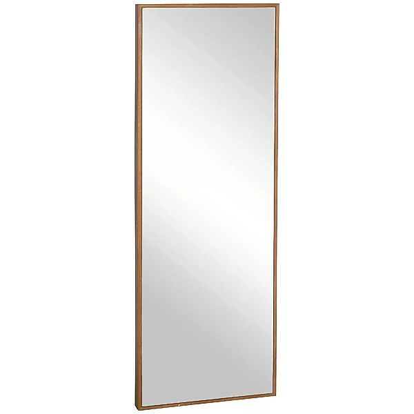 HOMCOM Ganzkörperspiegel  Wandspiegel 125x45cm mit Holzrahmen, Natur, für G günstig online kaufen