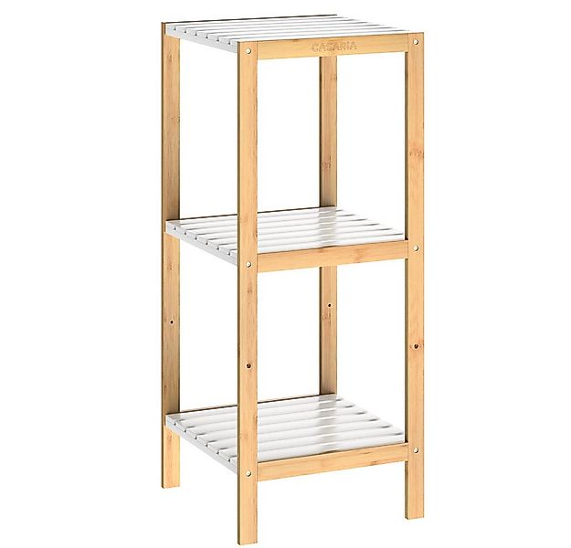 Casaria Badregal, Bambus 3 Ablagen 80x33x34 cm Holz Badezimmer Badregal Hol günstig online kaufen