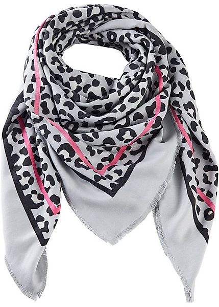 bonprix Halstuch, Dreieckstuch, aus Polyester, mit Leomuster günstig online kaufen