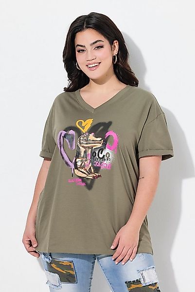 Angel of Style T-Shirt T-Shirt Boxy Fit Kroko-Druck günstig online kaufen