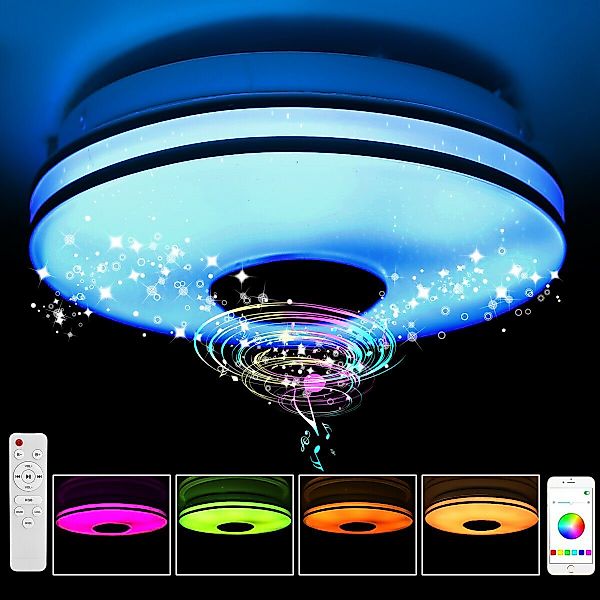 oyajia Deckenleuchte 38W/60W RGB LED Deckenlampe günstig online kaufen