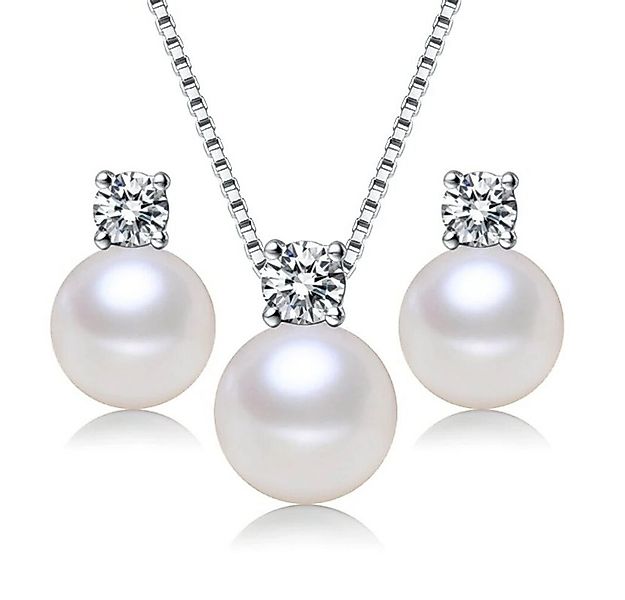 ROUGEMONT Perlenketten-Set Zauberhaftes Süßwasserperlen Schmuckset Perlenke günstig online kaufen