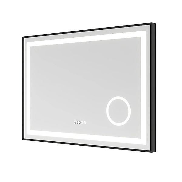 Aquabatos Badspiegel mit 3-fache Vergrößrung LED Spiegel 100 x 70 cm Wandsp günstig online kaufen