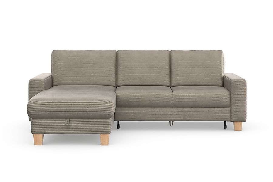 Home affaire Ecksofa »Summer L-Form« mit Recamiere, mit oder ohne Bettfunkt günstig online kaufen