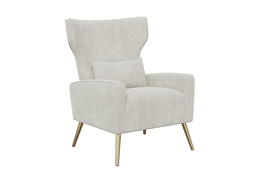 HawthyHome Ohrensessel mit Samtbezug Moderner Loungesessel– Hohe Rückenlehn günstig online kaufen