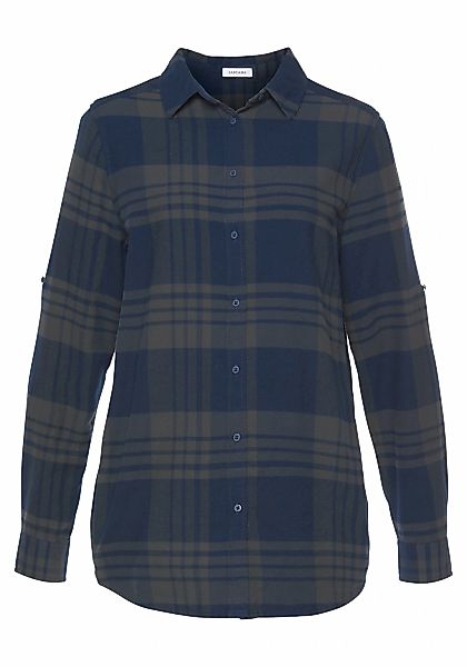 LASCANA Hemdbluse, aus weichem Flanell, Karobluse aus Baumwolle, Damenbluse günstig online kaufen