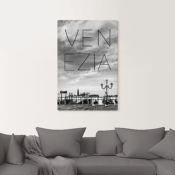 Artland Wandbild »Gondeln am frühen Morgen in Venedig«, Venedig, (1 St.), a günstig online kaufen