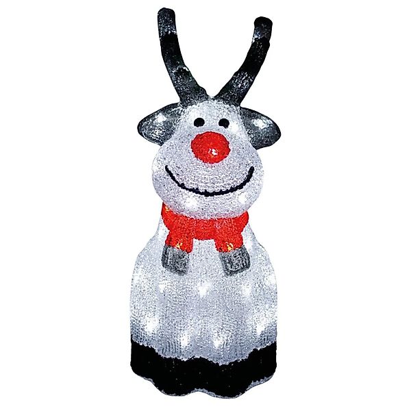 Lex Acryl Elch 45 LEDS Weihnachtsfigur Beleuchtet Timer Weihnachtsdeko Auße günstig online kaufen