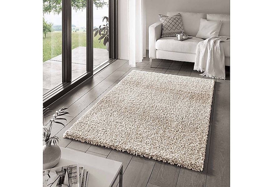 TaraCarpet Langflor-Teppich Venezia Shaggy, rechteckig, Höhe: 35 mm, Hochfl günstig online kaufen
