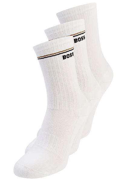 BOSS Basicsocken "3P QS Iconic CC SP W" 3 Stk. tlg. kontrastfarbene Details günstig online kaufen