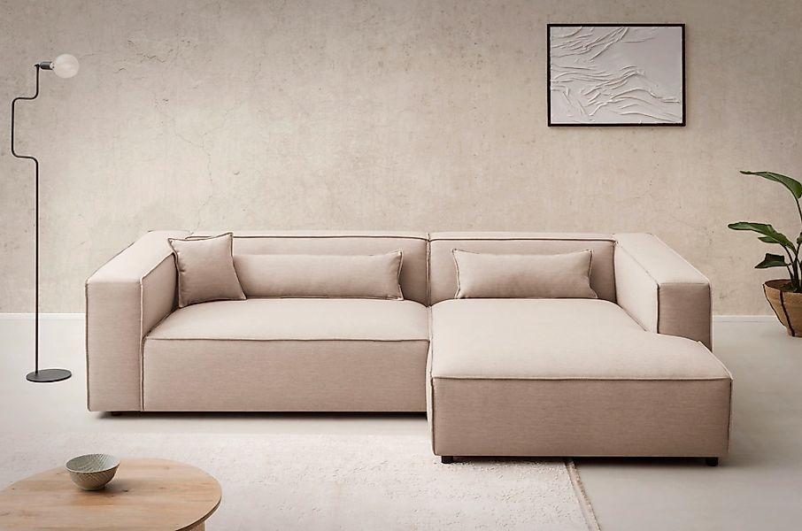 LeGer Home by Lena Gercke Ecksofa "PIARA XXL, Big-Sofa in Cord oder Leineno günstig online kaufen