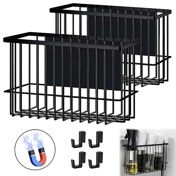BlingBin Ablageregal Magnetischer Metallkorb-Organizer, Edelstahl Korb-Rega günstig online kaufen