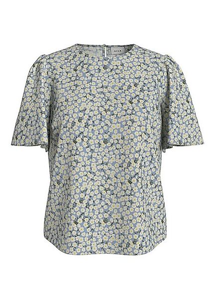 Vila Blusenshirt Blumenmuster, Rundhalsausschnitt, Kurzarm VILISA O-NECK 2/ günstig online kaufen