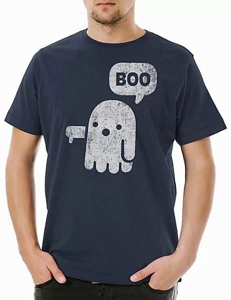 Urban Backwoods Print-Shirt Boo II Herren T-Shirt Spectre Fun Geist Ghost G günstig online kaufen