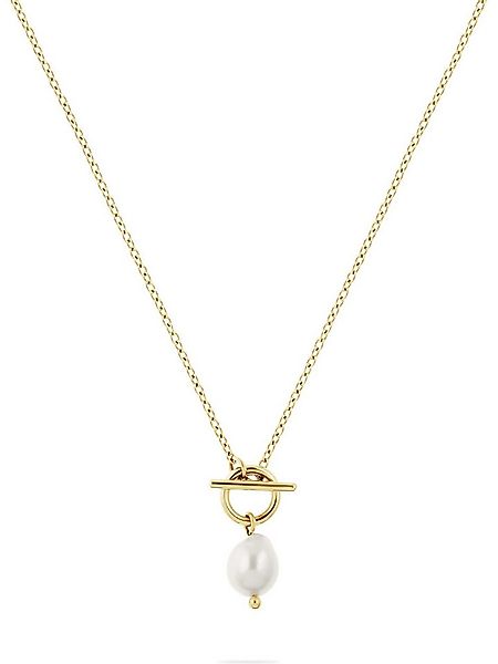 FAVS Edelstahlkette FAVS Damen-Kette Edelstahl Süßwasserperle günstig online kaufen