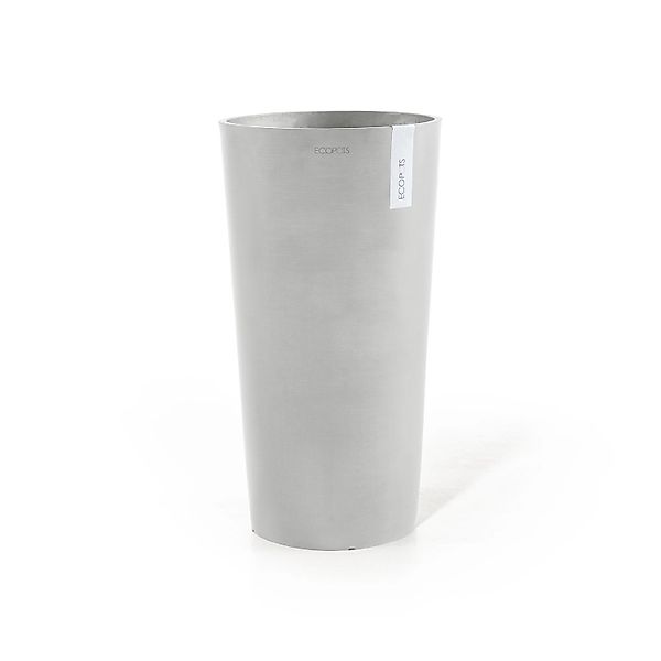 ECOPOTS Blumentopf AMSTERDAM HIGH White Grey, günstig online kaufen