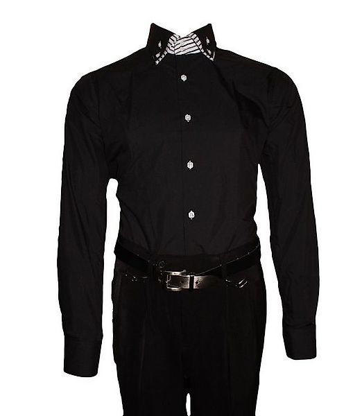 Pierre Martin Businesshemd Designer Herren Hemd doppel Kragen Slim Fit 2-fa günstig online kaufen