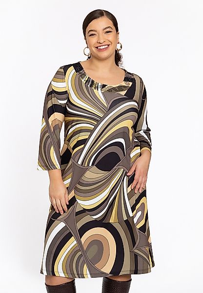 YOEK A-Linien-Kleid Damen Kleid mit Druck günstig online kaufen