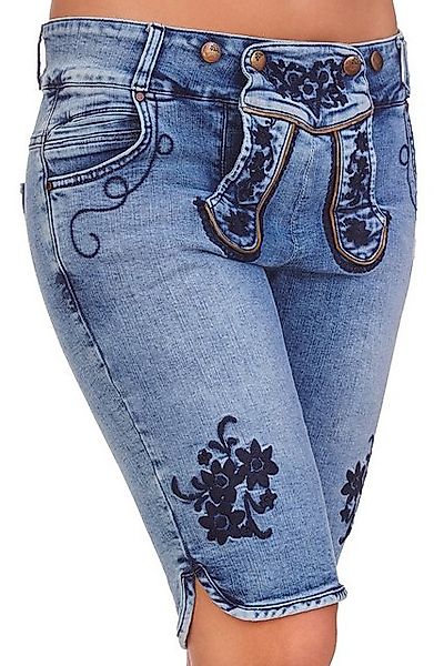 Hangowear Trachtenjeans Trachtenjeans Damen - OVIDA Bermuda - denimblau günstig online kaufen