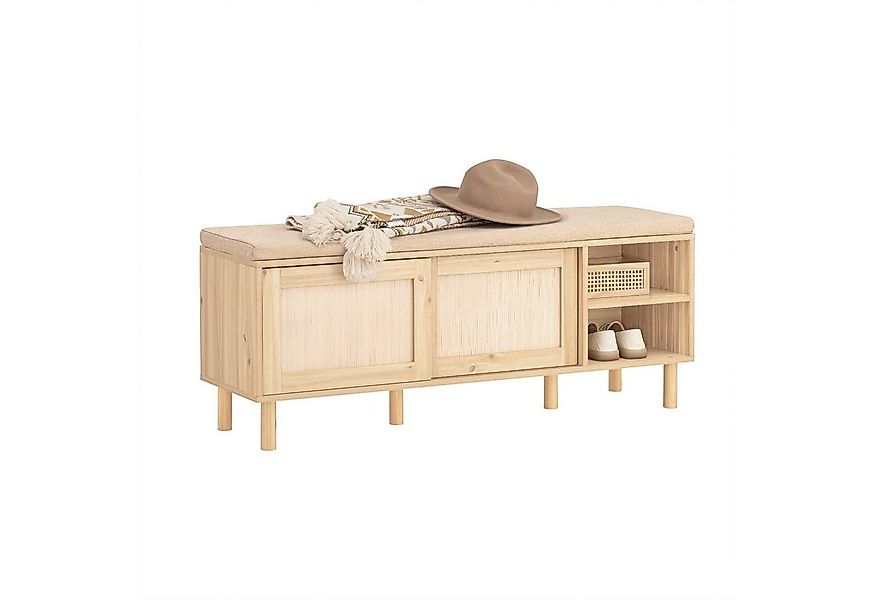 SoBuy Schuhbank FSR163, Schuhbank mit Sitzfläche, Schuhschrank schmal mit S günstig online kaufen