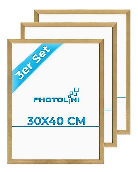 PHOTOLINI Bilderrahmen 3er Set 30x40 cm Poster-Rahmen, zum Aufhängen, für 3 günstig online kaufen