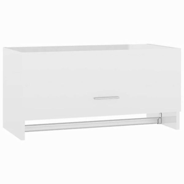 vidaXL Kleiderschrank Hochglanz-Weiß 70x32,5x35 cm Holzwerkstoff günstig online kaufen