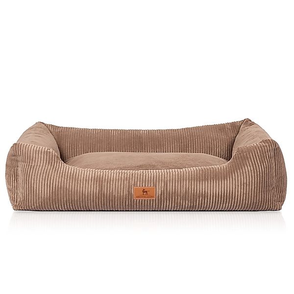 Knuffelwuff Hundebett Olivia Cord XL 105 x 75cm Braun günstig online kaufen