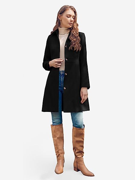 Imily Bela Langmantel Damen Einreihige Knöpfe günstig online kaufen