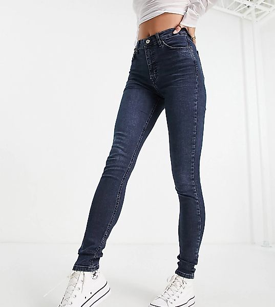 Topshop Tall – Jamie – Jeans in blauschwarz günstig online kaufen
