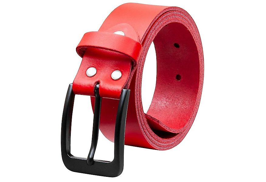 COLOGNEBELT Ledergürtel OM412-SL-Rot MADE IN GERMANY, Rot Kürzbar, 100 % Ec günstig online kaufen