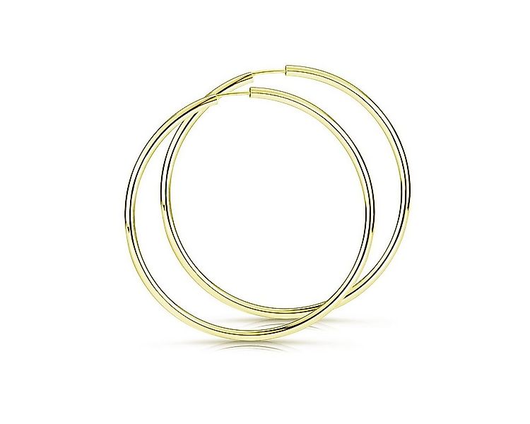 Materia Paar Ohrstecker Damen Gelbgold Groß Klassisch Ø60mm SO-109, Sterlin günstig online kaufen