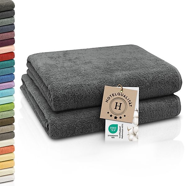 ZOLLNER Badetücher, Walkfrottier (2-St), Längssäume mit günstig online kaufen
