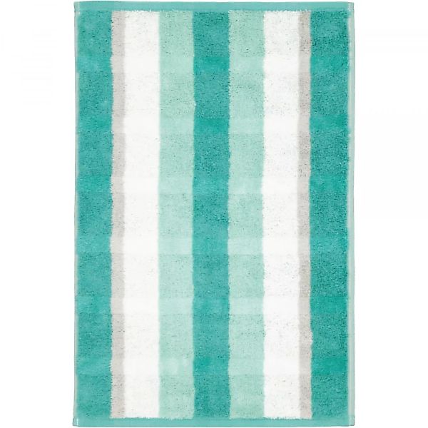 Cawö Handtücher Noblesse Stripe 1087 - Farbe: smaragd - 44 - Gästetuch 30x5 günstig online kaufen