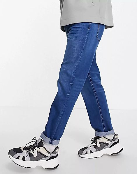 River Island – Locker geschnittene Jeans in Blau günstig online kaufen