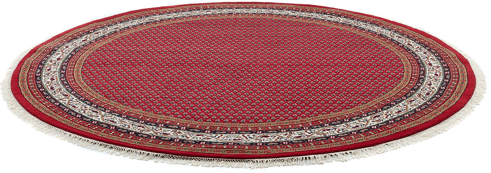 OTTO home Orientteppich »Levin« rund 12 mm Höhe handgeknüpft, mit Fransen, günstig online kaufen