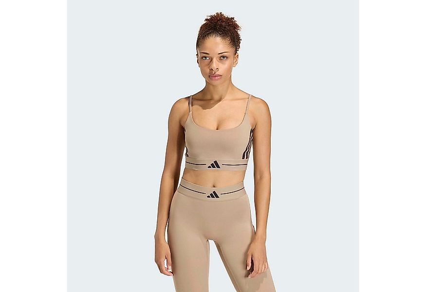 adidas Performance Sport-BH HYPERGLAM 3-STREIFEN LIGHT SUPPORT BH günstig online kaufen